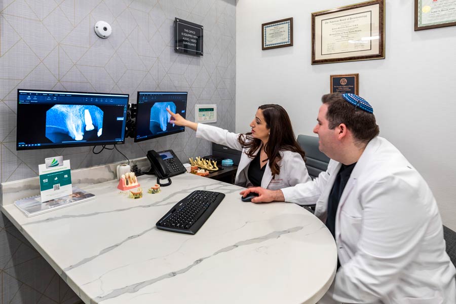 Dr. Joshua Hassan and Dr. Jennifer Adhami at Glen Perio in Glenview, IL