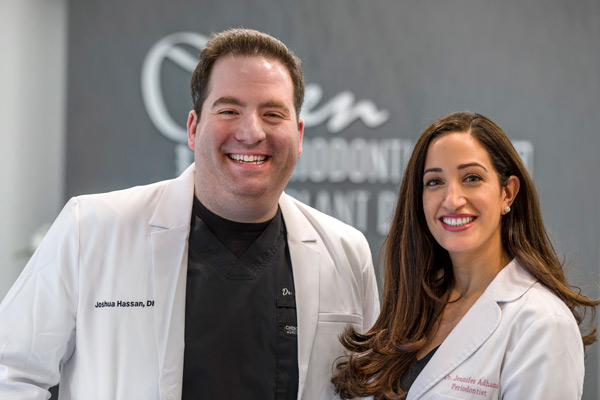 Dr. Joshua Hassan and Dr. Jennifer Adhami at Glen Perio in Glenview, IL. Dr. Joshua Hassan and Dr. Jennifer Adhami at Glen Perio in Glenview, IL.