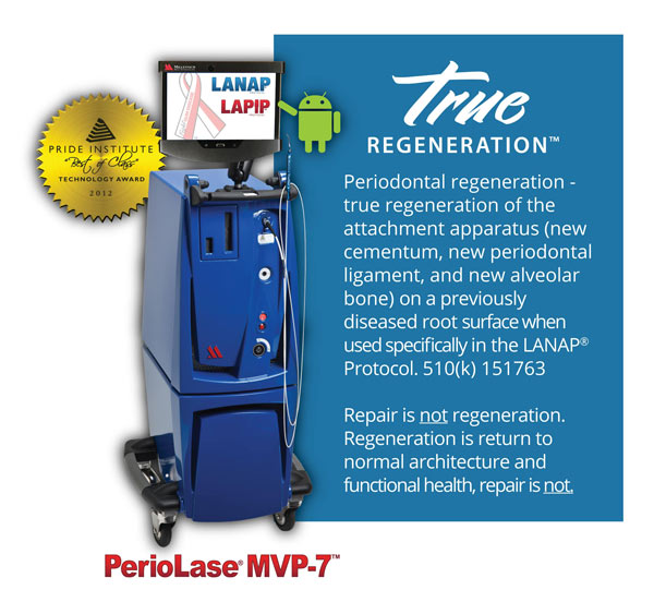 LANAP Periolase MVP-7 machine and true regeneration